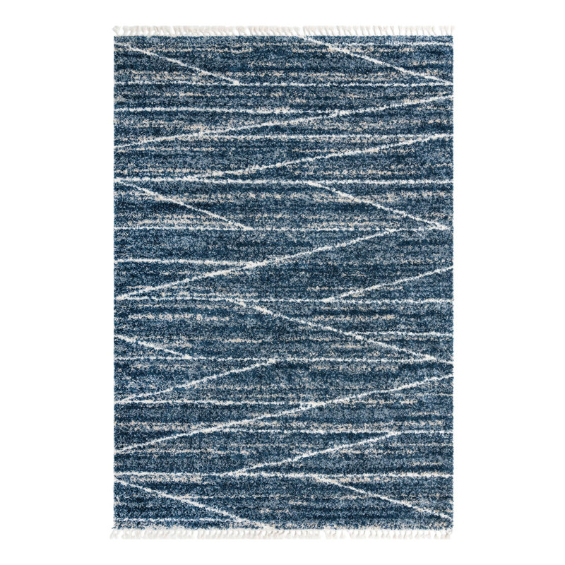 Abrahams Geometric Indoor Rug, Rectangle 10' x 14'