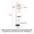 Modern light luxury wall-mounted shelf floor clock