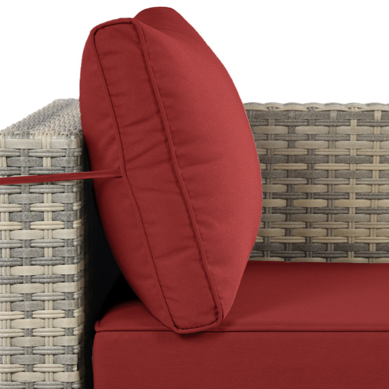 Ensemble de conversation modulaire en osier 10 pièces avec chaises berçantes pivotantes, table basse et table d'appoint, ensemble de conversation pour patio toutes saisons