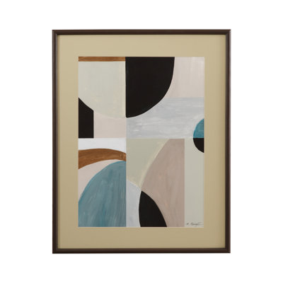 «Curved Vision Shapes», reproduction encadrée