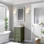 Meuble-lavabo en bois 18 po assemblé vert