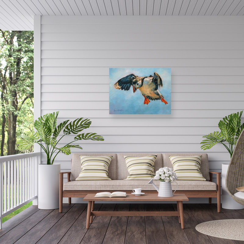 Toile d'extérieur David Stribble Puffin, H 14 po x l 19 po