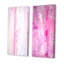 «Pink Abstract Art III», ensemble de 2 peintures sur toiles-2012034336-2012034338