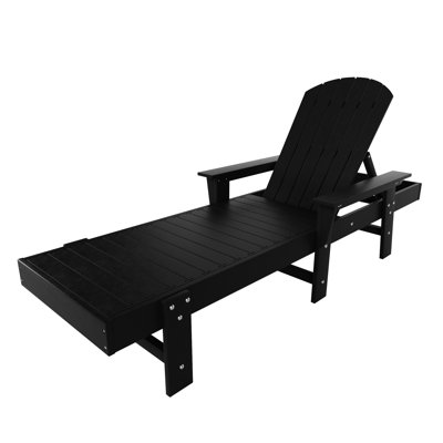 Innaloo 77.6" Long Outdoor All-Weather Poly Reclining Single Chaise by Dovecove