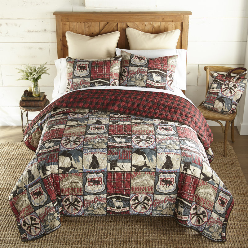 Your Lifestyle by Donna Sharp The Great Outdoors 3PC King Quilt Set, King Quilt + 2 King Shams