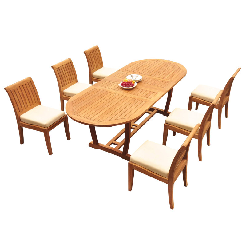 Ensemble de salle à manger Kelloch, H 30,5 po x L 117 po x l 42,5 po, 6