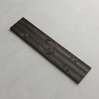 Patina Wrought Iron Natural Circles Polyurethane 2 1/4x12 Decorative Border