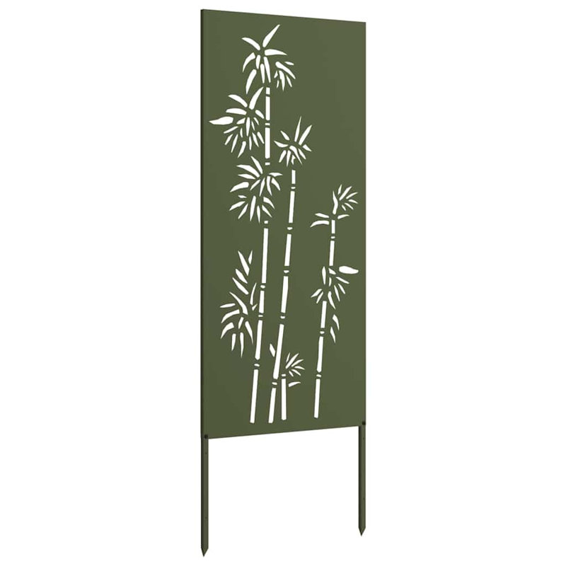  Garden Privacy Screen Olive Green 32 X 140 Cm Cold-Rolled Steel, 140cm H x 50cm W x 1.7cm D, Olive Green