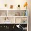 Bureau d'écriture rectangulaire pour enfants avec rehausse-1219647114