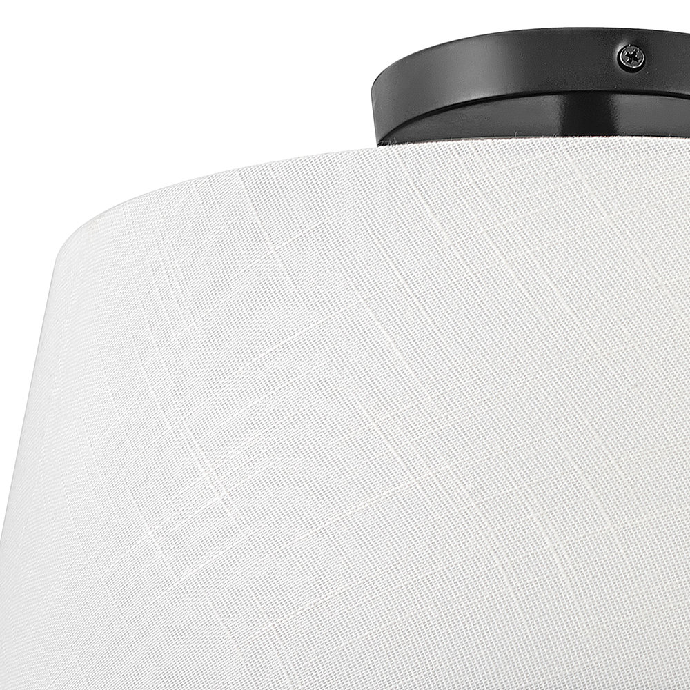 Caper 2 Light Flush Mount, Black