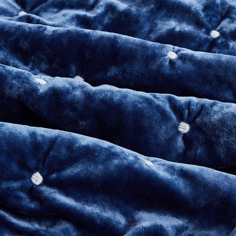 Taie décorative en polyester , Très grand, Bleu foncé