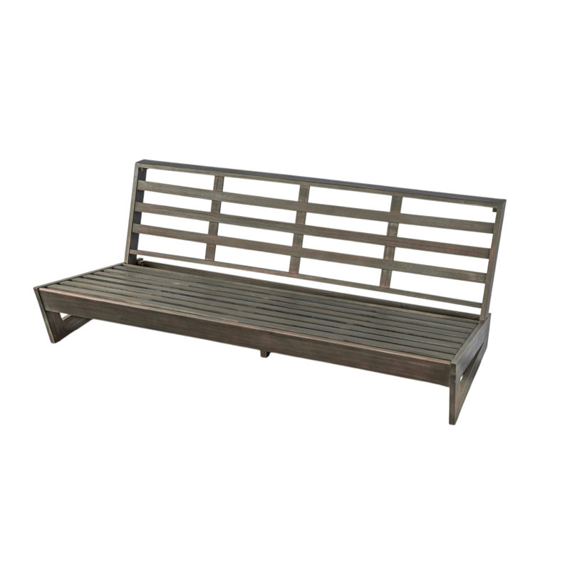 Louise 3-Seater Sofa With Cushions, Dark Gray, Gray
