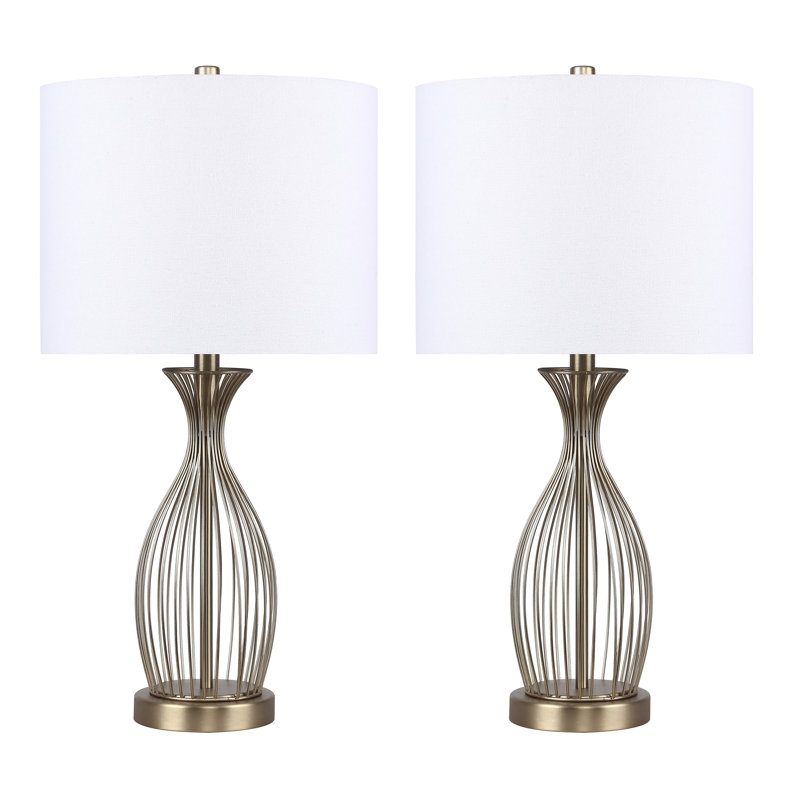 Kahl Metal Table Lamp, Gold Plated