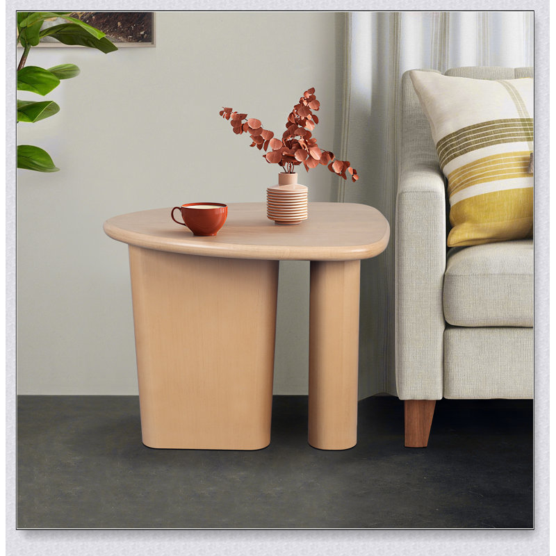 Table d'appoint de table fuselée (bois naturel)