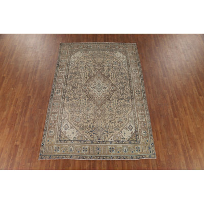Handmade Wool Traditional Area Rug 6x9