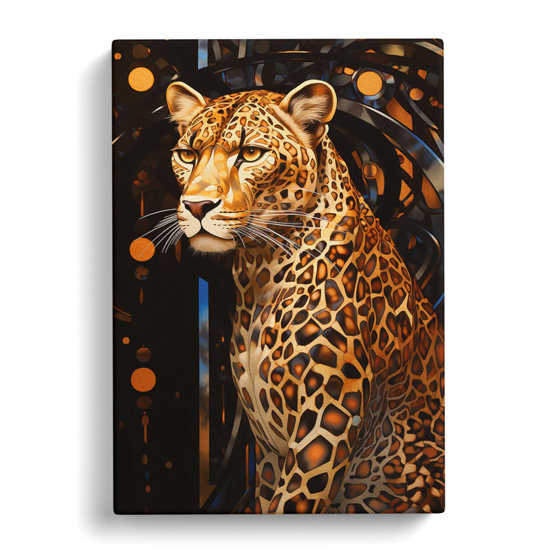 Leopard Deco - Wrapped Canvas, 76cm H x 50cm W x 3cm D
