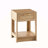 15.75" Rattan End Table With Drawer
