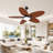52/62" Tropical Palm Leaf Dimmable Ceiling Fans 5-blade With Lights And Remote-245146264-265682038