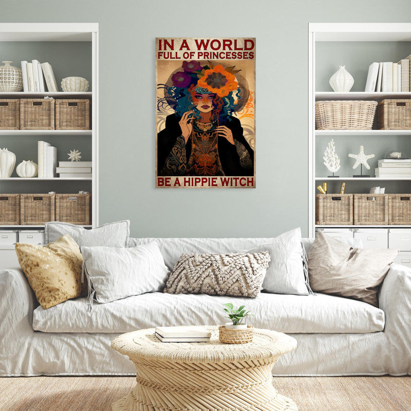 Isabea " Isabea Be A Hippie Witch ", 36" H x 24" W x 1.25" D