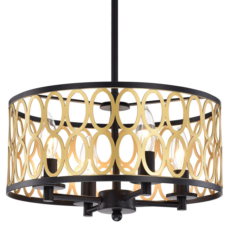 4 - Light Drum Chandelier