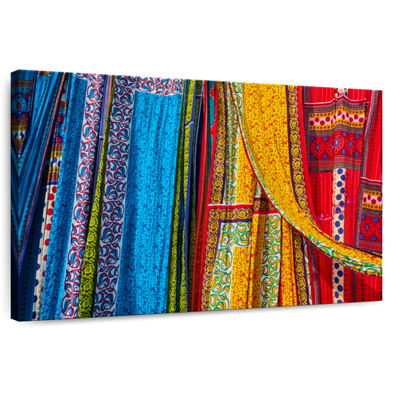 Sari Fabrics, 32" H x 48" W