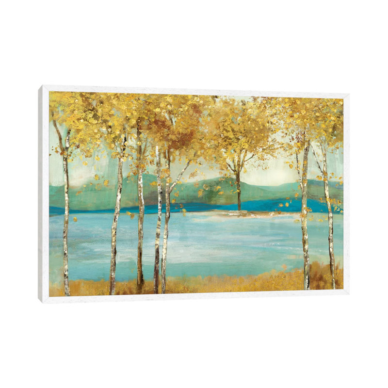 Overlooking 1 Piece Painting on Canvas, 101.6 cm H x 66.04 cm W, White Framed Canvas