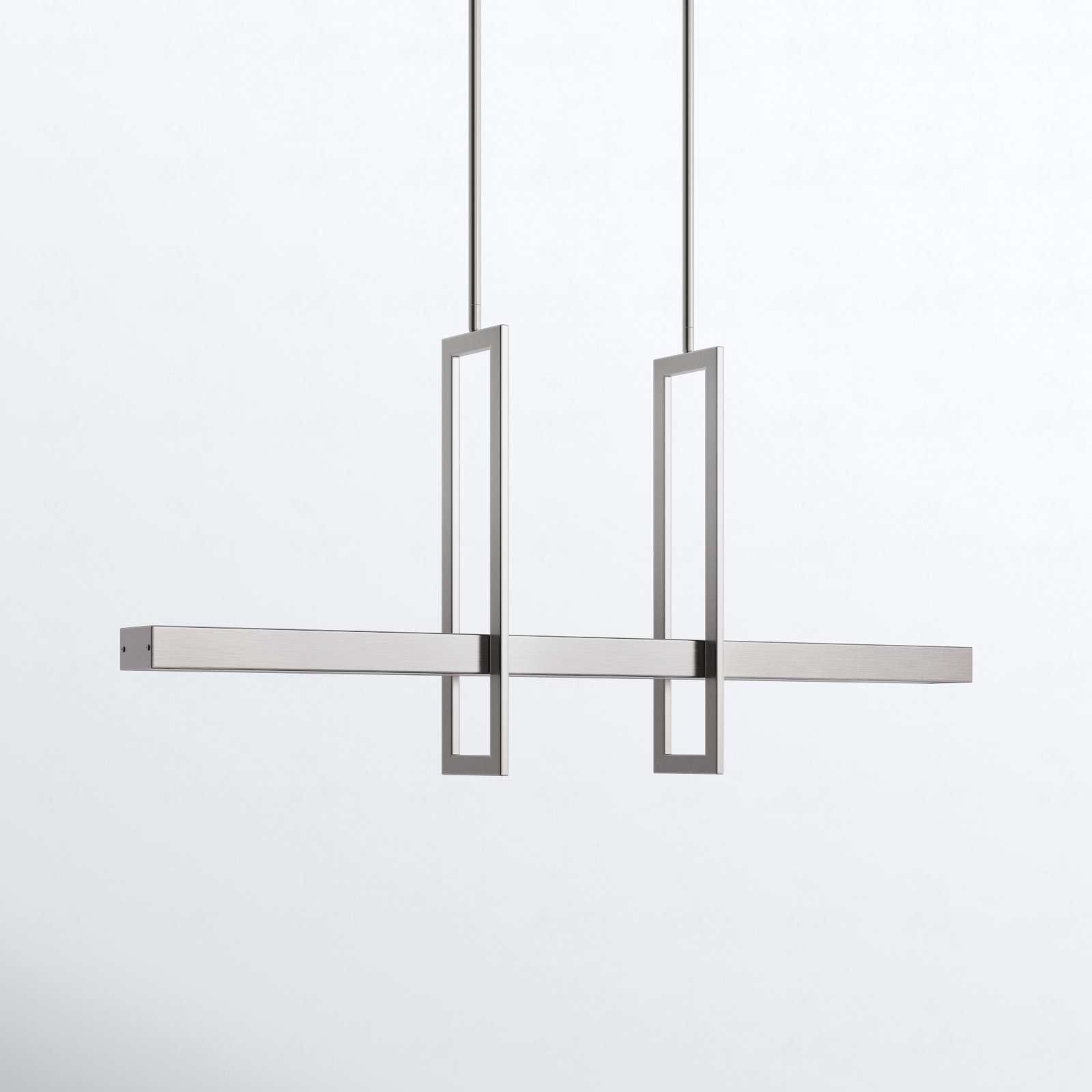 Saedi Dimmable 3-Light Pendant, Brushed Nickel