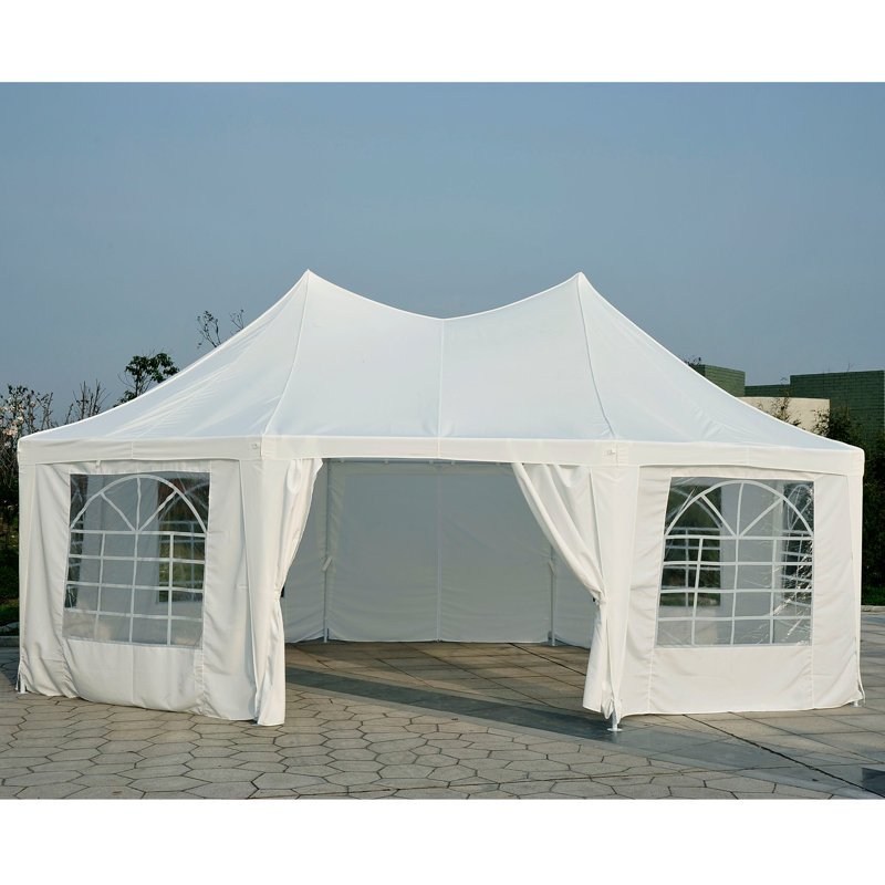 Large White Octagonal Party Canopy Gazebo Tent