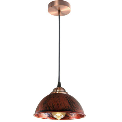 Cainsville 1 - Light Rustic Red Single Pendant