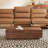 47.2" Extendable Coffee Table With Hidden Storage