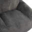 Fauteuil à billes d'intérieur, fausse fourrure grise