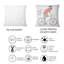 Rectangle, hipster, homme à bicyclette - Coussin décoratif pour enfant