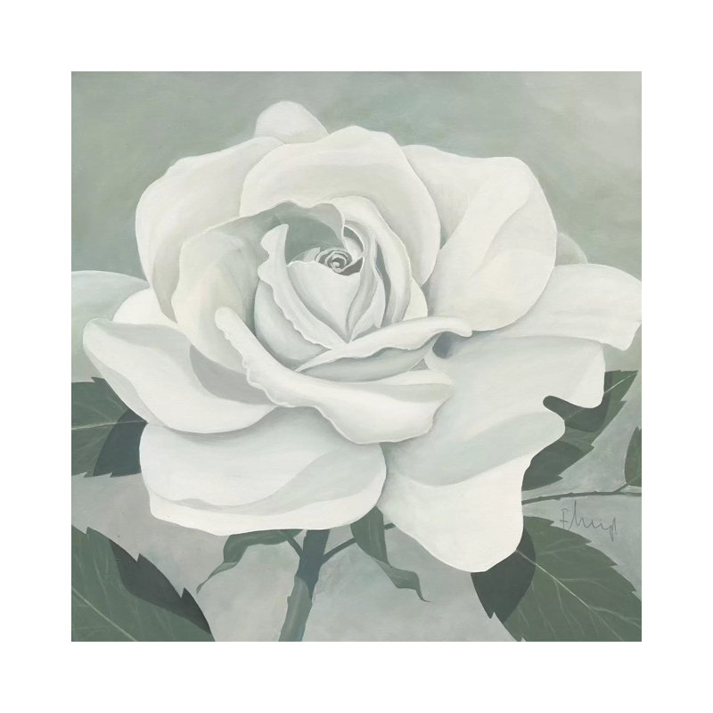 Rose One by Franz Heigl - Wrapped Canvas Gallery-Wrapped Canvas Giclée, 66.04 cm H x 66.04 cm W x 1.91 cm D