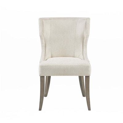 Chaise de salle à manger rembourrée à oreilles (ensemble de 1)