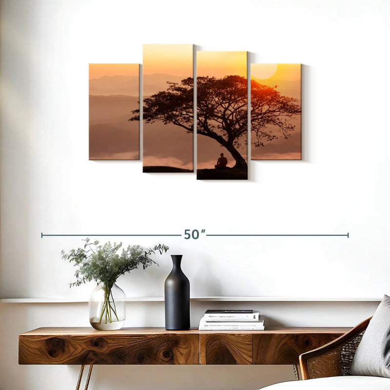 Adella Monk Under A Tree, 22" H x 36" W