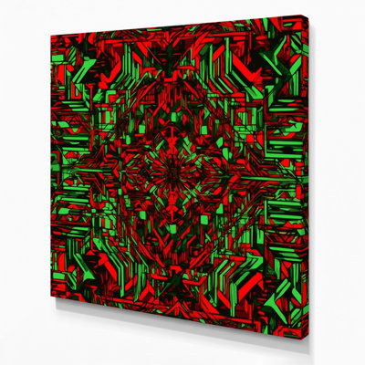 Art mural sur toile brun op art 12