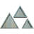 Triangle Accent Shelf with Adjustable Shelves-506784839