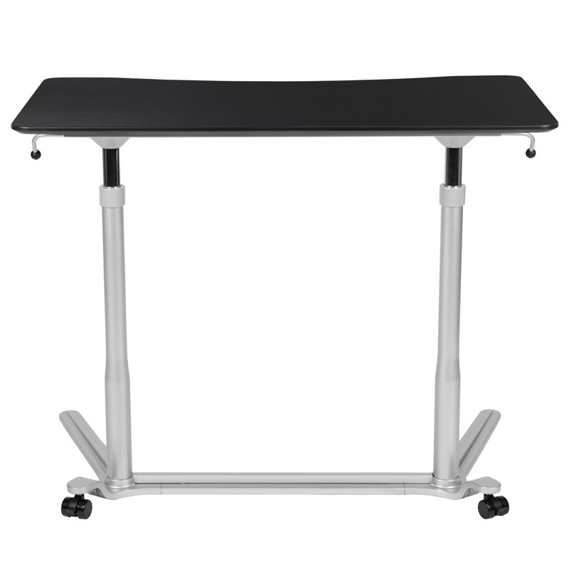 Sit-Down, Stand-Up Ergonomic Computer Desk, Black
