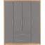 Louisa 4 Door Wardrobe-1137837789