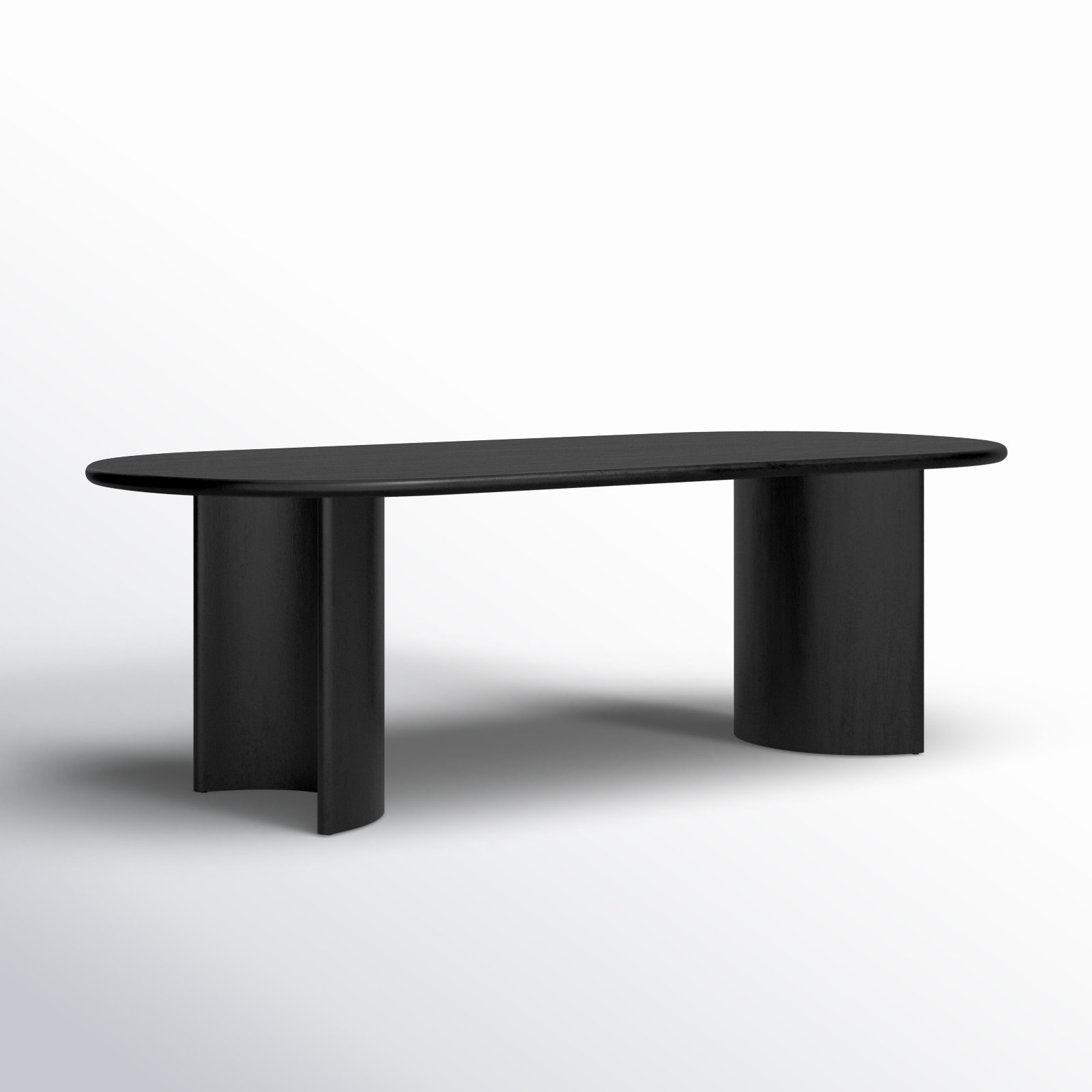 Haiden Solid Wood Dining Table, 30" H x 94" W x 42" D, Aged Black Acacia