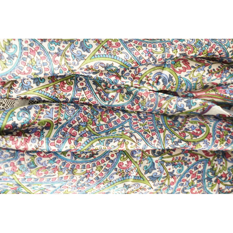 Foulard indien en soie 100% imprimé à la main