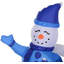 HOMCOM 4ft Inflatable Christmas Snowmen Family Xmas LED Outdoor Indoor