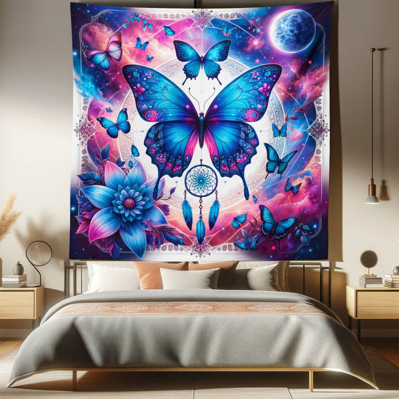 Tapisserie en microfibre, H 88 po x l 88 po