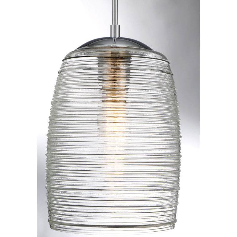 Luminaire suspendu cylindrique à 1 lumière Zambrano