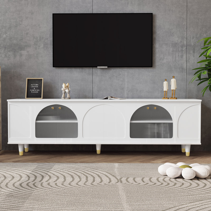 69.6'' Media Console For Tvs Up To 78", White