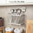 3-Compartment Utensil Drying Rack And Organizer With Rust-Resistant Mesh, Countertop Or Wall Mount Holder For Kitchen And Bathroom