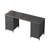 55 Inch, Large Storage Computer Desk with 8 Drawers Home Office, Study, Gaming Desk with Fabric Drawers, Black