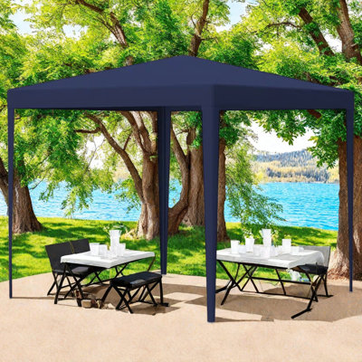 Pavillon de mariage d'extérieur robuste 10 'x 10' et 4 murs amovibles 10 pi. L 10 pi. D Pavillon de jardin escamotable en acier