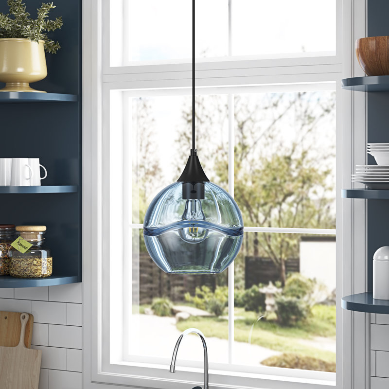 Yerby 1 - Light Blue/Black Pendant