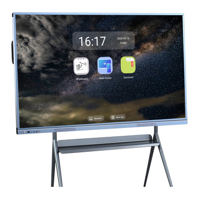 JYXCN 86" 4K Smart Board, Interactive Whiteboard Dual OS, Touch Screen Smart Board for Classroom and Business Presentations